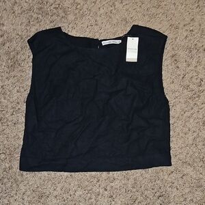 Abercrombie & Fitch Black Crop Top